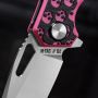M-Tac ніж складний Type 12 Skull Black/Pink/Steel