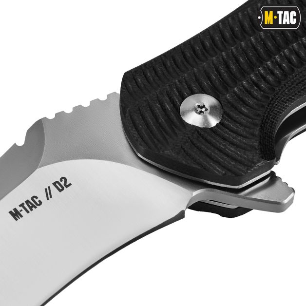 M-Tac нож складной Type 21 Dragon skin Black/Steel