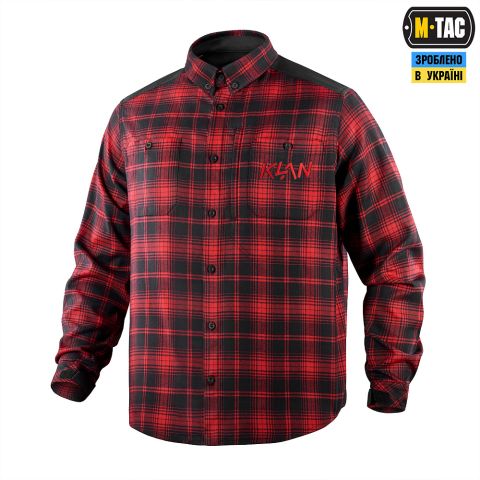 M-Tac рубашка Redneck Shirt KLAN Embroidery Red/Black