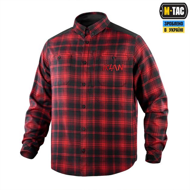 M-Tac рубашка Redneck Shirt KLAN Embroidery Red/Black