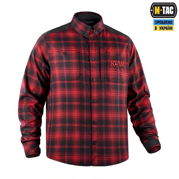M-Tac рубашка Redneck Shirt KLAN Embroidery Red/Black