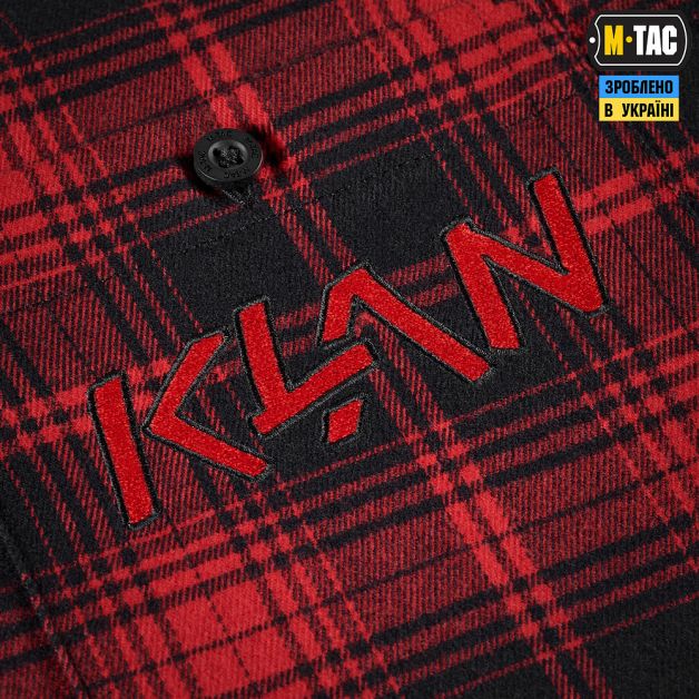 M-Tac рубашка Redneck Shirt KLAN Embroidery Red/Black