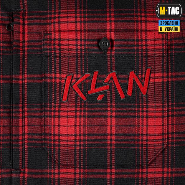 M-Tac рубашка Redneck Shirt KLAN Embroidery Red/Black