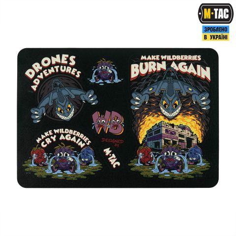 M-Tac наклейки Drones Adventures Sticker Pack Black