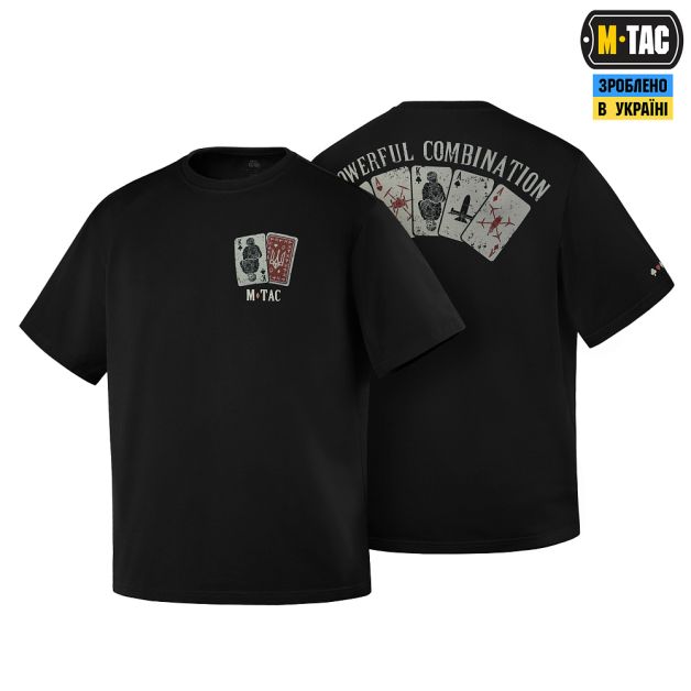 M-Tac футболка Powerful Combination Cotton Hard Black