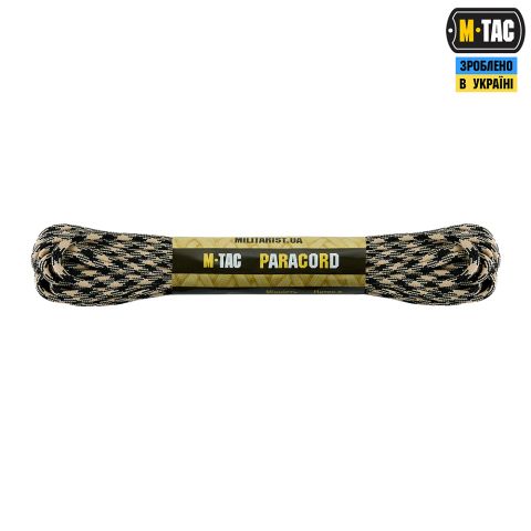 M-Tac паракорд 550 type III 15m Black/Sand