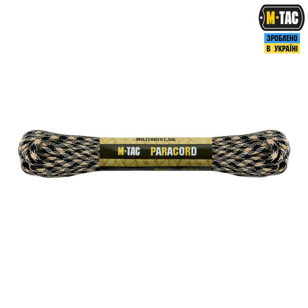 M-Tac паракорд 550 type III 15m Black/Sand