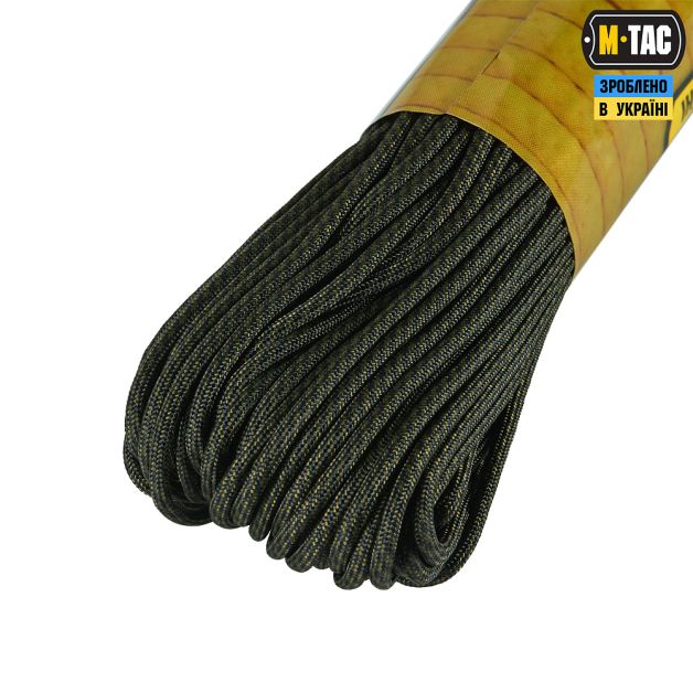 M-Tac паракорд 475 30m Black/Od Green Stairs