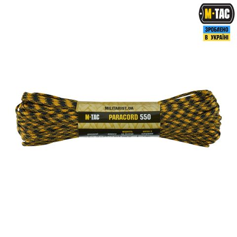 M-Tac паракорд 550 type III 30m Black/Goldenrod