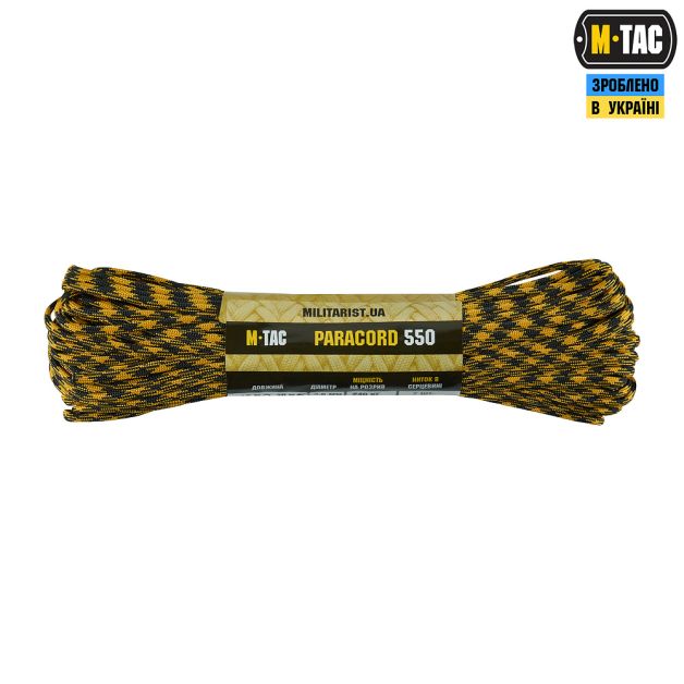 M-Tac паракорд 550 type III 30m Black/Goldenrod