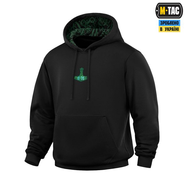 M-Tac кофта Hoodie Ragnarok Night Vision Cotton Hard Black
