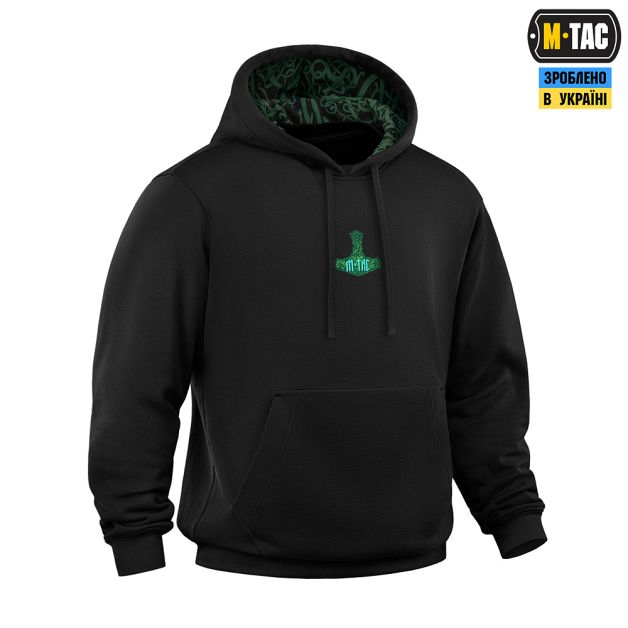 M-Tac кофта Hoodie Ragnarok Night Vision Cotton Hard Black